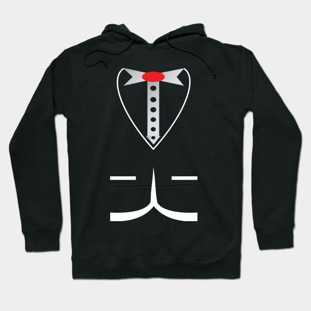 Pocket Bowtie Tuxedo Black and White Funny Shirt Hoodie by BestSellerDesign